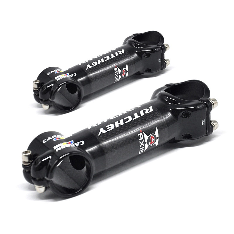 Trục Thân Xe Đạp Leo Núi Bằng Nhôm Carbon Màu Đen Bóng 31.8 * 60-120mm 3K