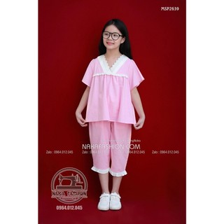 [Có sẵn] [Ảnh thật] BỘ ĐỒ CỔ V - QUẦN LỬNG - MSP 2639