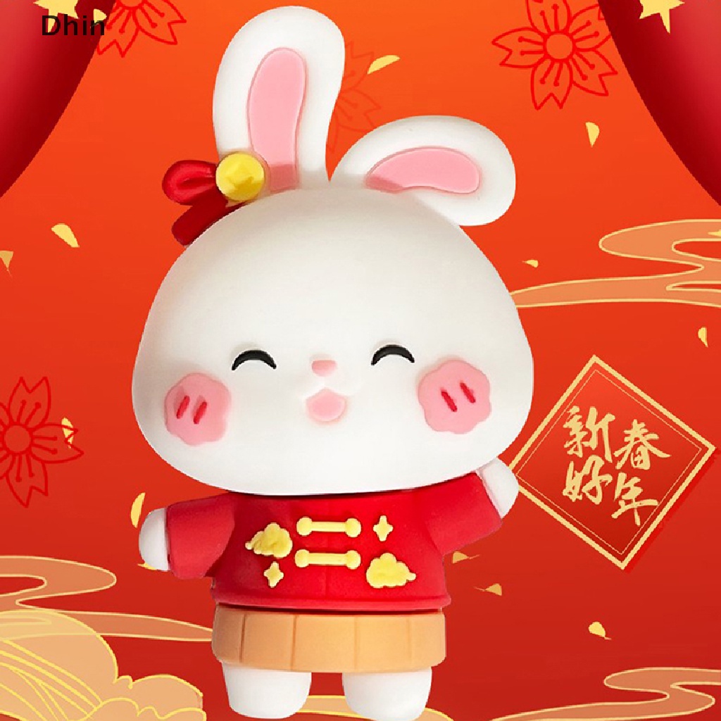 1 Móc Khóa Xe Hơi Hình Thỏ Hoạt Hình Đáng Yêu