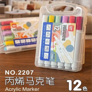 Bút Đánh Dấu Acrylic Chống Thấm Nước Màu Sắc Graffiti Chuyên Dụng Cho Học Sinh