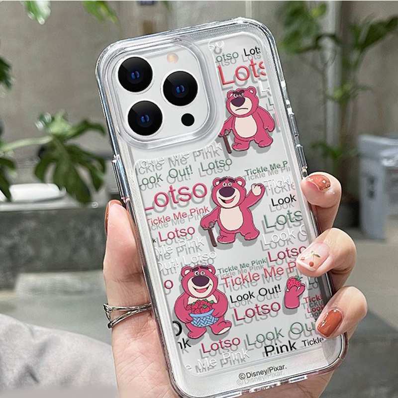 Ốp Điện Thoại Silicone TPU Mềm Trong Suốt Chống Sốc In Hình Gấu Cho IPhone 14 11 13 12 Pro XS Max XR X 8 7 6S Plus