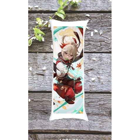 Gối hình kaedehara kazuha build 40x1m / gối ôm dài kaedehara kazuha build