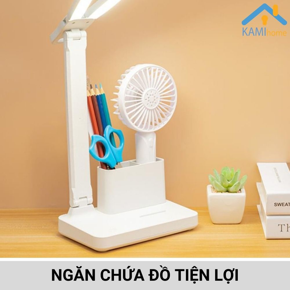 Đèn học để bàn chống cận thị Pin sạc tích điện 1.200mAh bóng led cảm ứng không tỏa nhiệt mã 36011