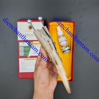 Bọ cạp sừng trâu hàng giới hạn bạc ta nguyên chất 12li đúc đặc, full hộp + tinh dầu