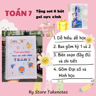 Sổ Takenote toán lớp 7 bản lò xo - Ry Store