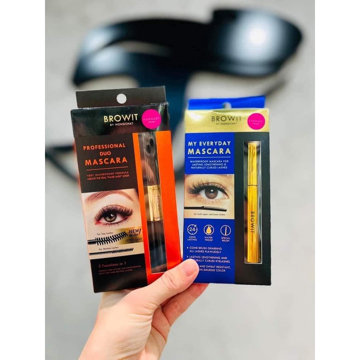 Browit by NongChat My Everyday Mascara 5.5g Mascara Thái Lan làm dày, dài cong mi, chuyên dụng cho make up