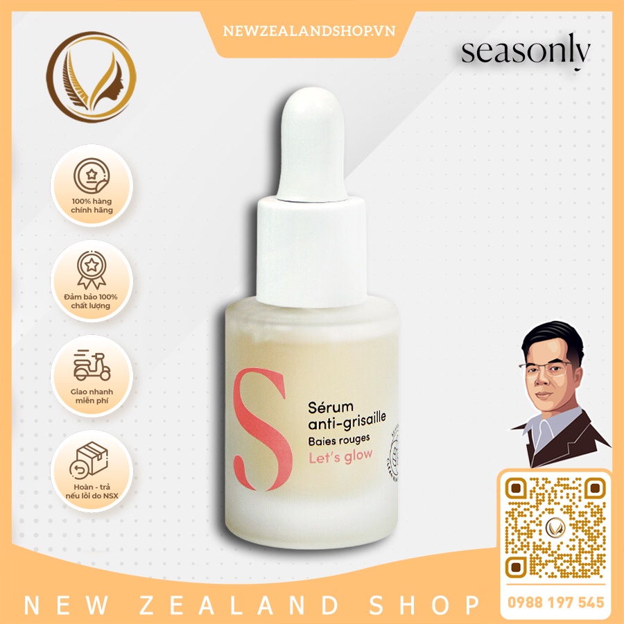 Serum làm sáng da, đều màu da Nhập Khẩu Pháp Seasonly Sérum Anti-grisaille 15ml