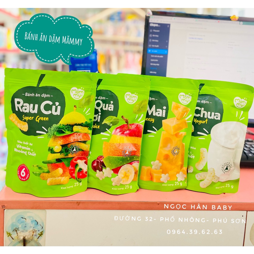 Bánh ăn dặm Mămmy gói 25g