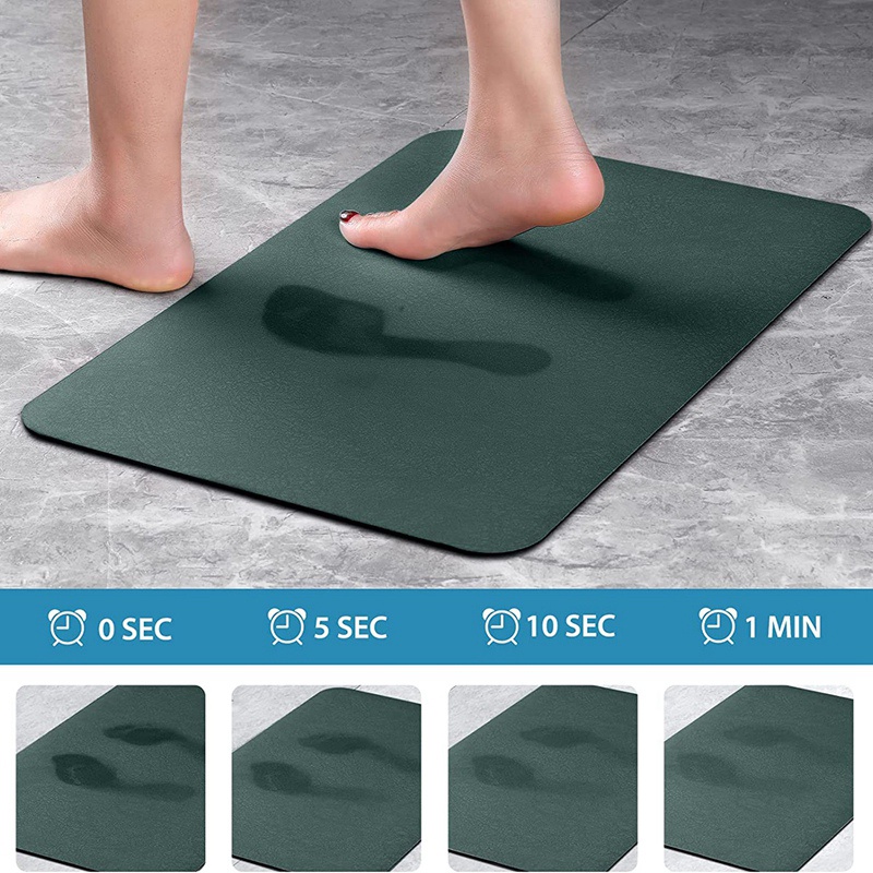 Thảm Chùi Chân Siêu Thấm Hút Nhanh Khô Tiện Dụng Cho Nhà Tắm