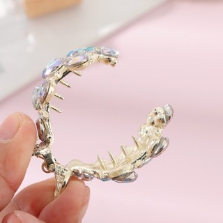 Kẹp Tóc Hình Con Công Đính Đá Phong Cách Hàn Quốc