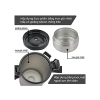 Hộp cơm giữ nhiệt bằng inox LEBENLANG LBT856 gồm 4 khay riêng biệt, dung tích 2.2L - hàng chính hãng