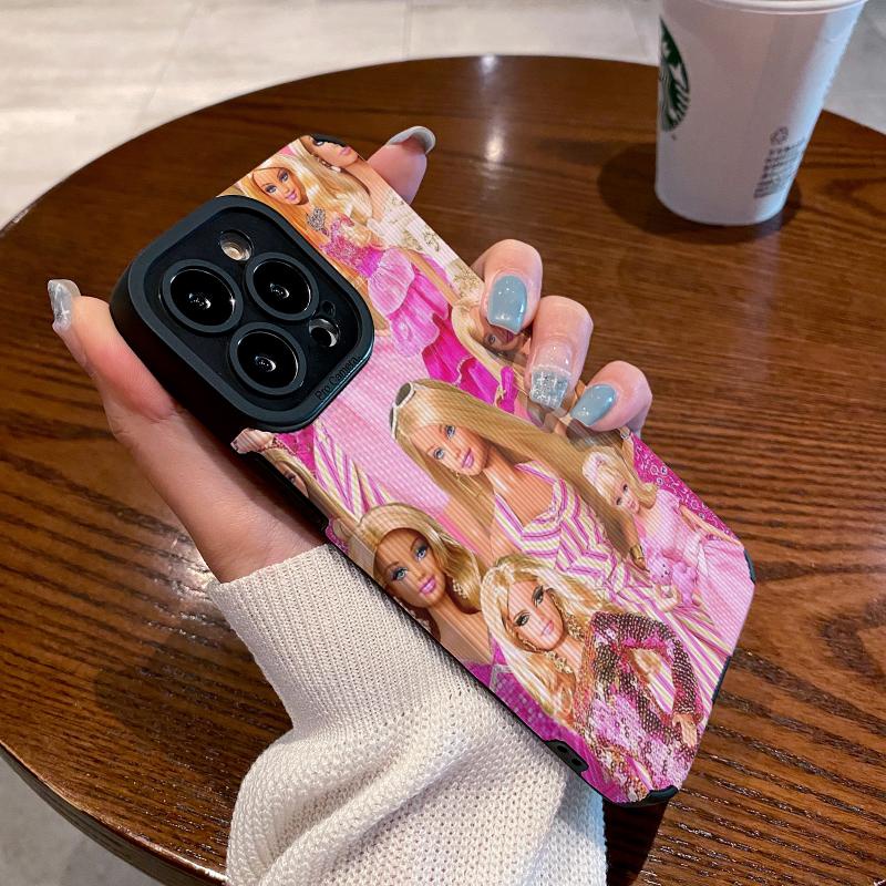 Ốp Điện Thoại In Logo Barbie Thời Trang Chống Rơi Cho Iphone 11 / 12 / 13 / 14pro XR 14 6 6s 8 7 Plus X XS Max SE