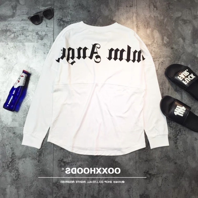 Áo thu đông, áo thun dài tay angels và los angel in chữ to sau lưng