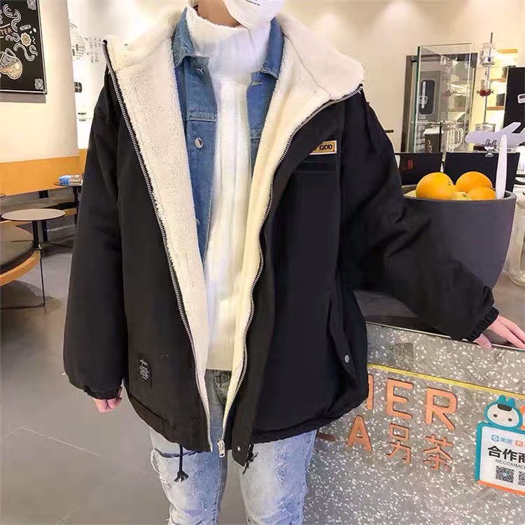 Áo khoác unisex lót lông cừu Nam nữ đều mặc, áo dày dặn siêu ấm chất siêu đẹp Bemine MEN JK 077