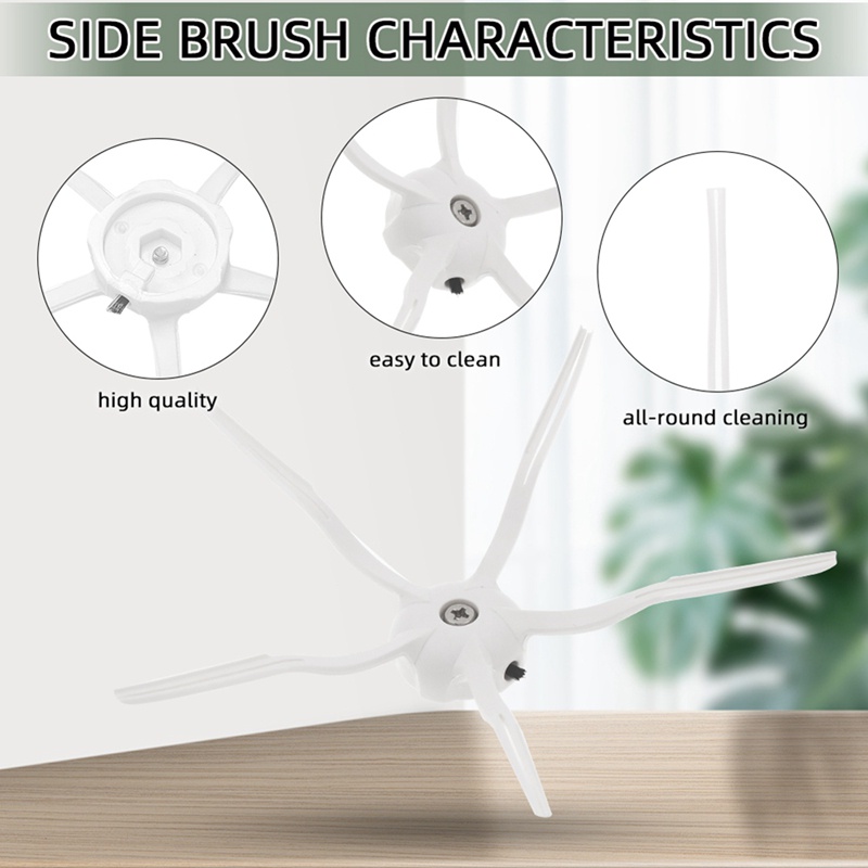 Bộ Lọc HEPA + Chổi Quét Chính + Vải Lau Thay Thế Dành Cho Máy Hút Bụi XiaoMi Roborock S5 Max S6 MaxV