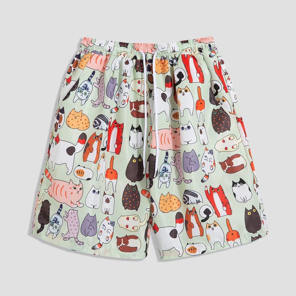 Set Áo Sơ Mi Ngắn Tay + Quần short Phong Cách Hawaii Thời Trang Cho Nam