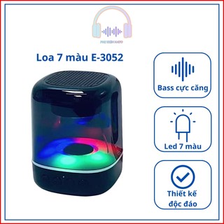 Loa bluetooth không dây Nato loa E-3052 led 7 màu mini cầm tay nghe nhạc giá rẻ