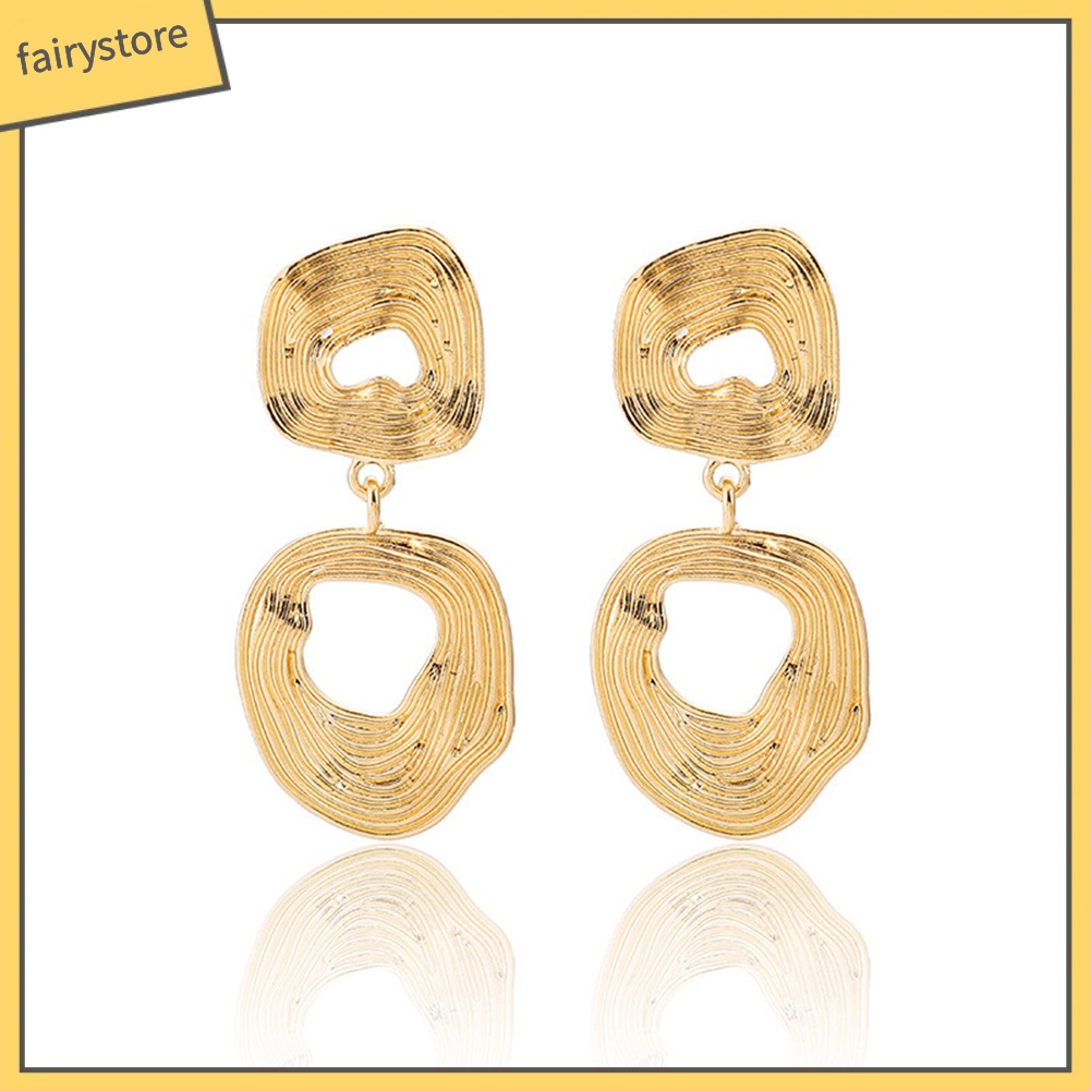 Bông Tai Hình Học / Trái Tim / Lá Cây Thời Trang Cho Nữ [Fairy1] Làm Quà Tặng