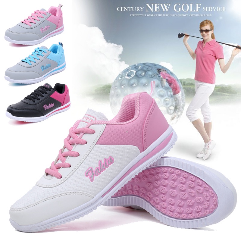 Giày Đánh Golf Mềm Mại Chống Thấm Nước Thoáng Khí Thông Dụng Cho Nữ