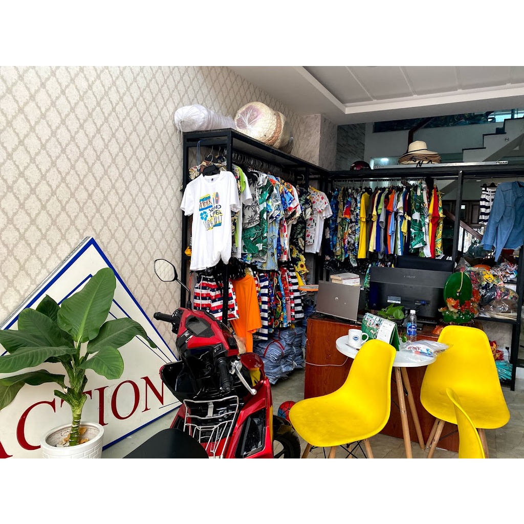 Áo thun team building summer paradise, đồng phục đi biển, vải cotton 4 chiều mềm mịn có 4XL và 5XL ACS81 Bin Action