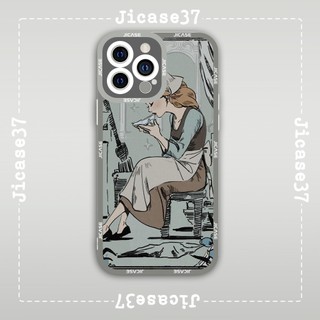 Ốp lưng iphone samsung xiaomi oppo cạnh vuông Jicase JMcase Công Chúa Disney Hoạt Hình Cartoon