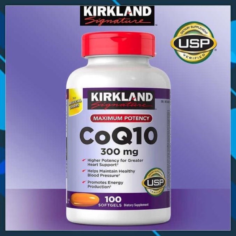 Viên uống hỗ trợ tim mạch CoQ10 Kirkland 100 viên