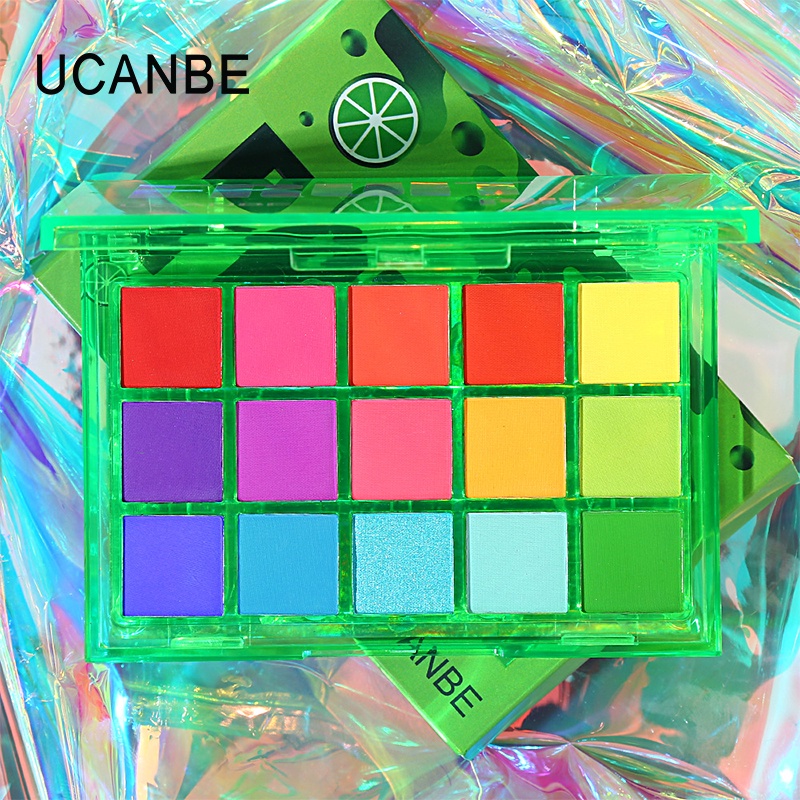 Bảng Phấn Mắt UCANBE 15 Màu Sắc Hiệu Ứng Kính