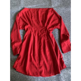 đầm đỏ tay dài dưới 57kg
