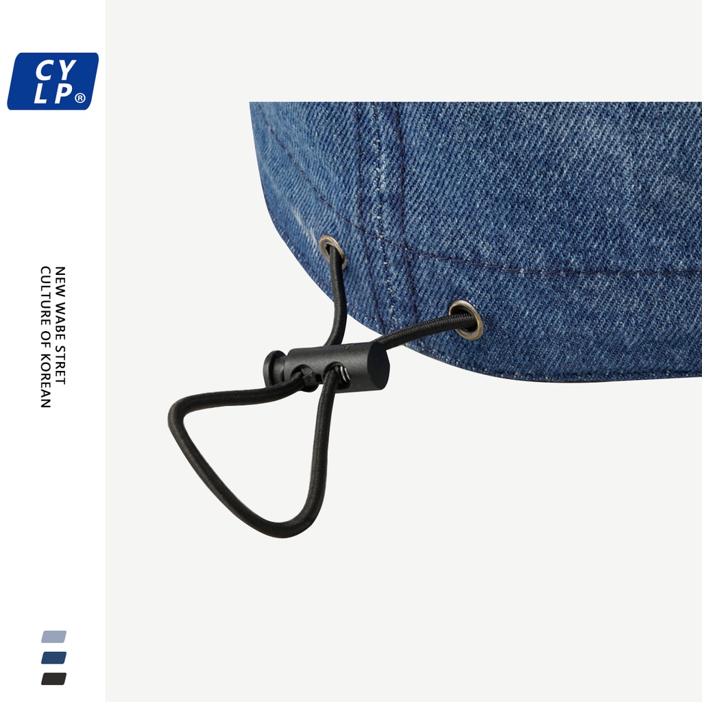 Nón Denim Rộng Vành Màu Nhuộm Phong Cách Nhật Bản Thời Trang Xuân Hè Cho Nữ