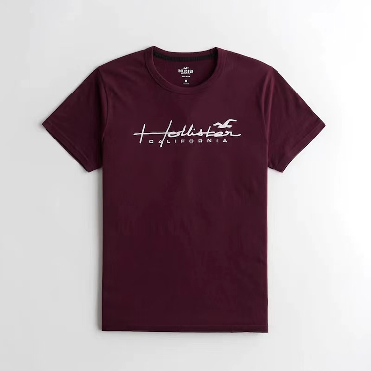 Áo Thun cotton Tay Ngắn In Chữ Hollister Đơn Giản Thời Trang Dành Cho Nam Và Nữ