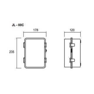 Hộp kỹ thuật ngoài trời JL-00C (loại to)  - Tủ điện chống nước LiOA