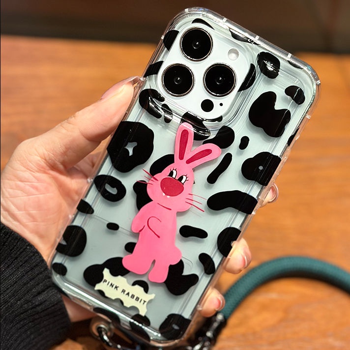 Ốp Điện Thoại Silicon TPU Mềm Trong Suốt Họa Tiết Thỏ Dễ Thương Cho IPhone 14 13 11 12 Pro XS Max X XR 7 8 Plus