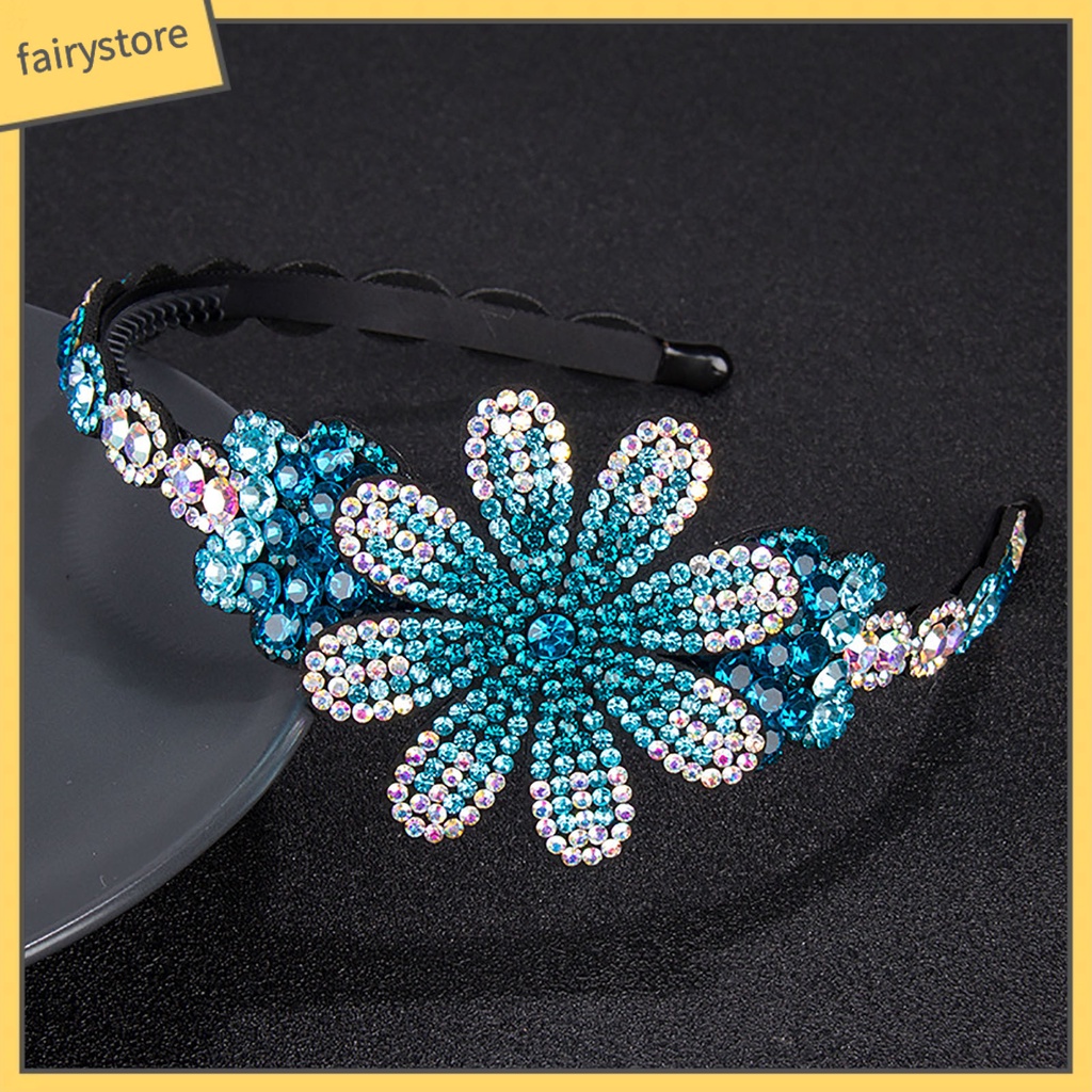 Cài Tóc Giả Da Đính Hoa Lấp Lánh Thời Trang Hàng Ngày Cho Bạn Gái [Fairy1]