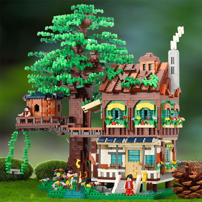 Bộ Đồ Chơi Lắp Ráp Mô Hình Nhà Cây Độc Đáo Cho Bé