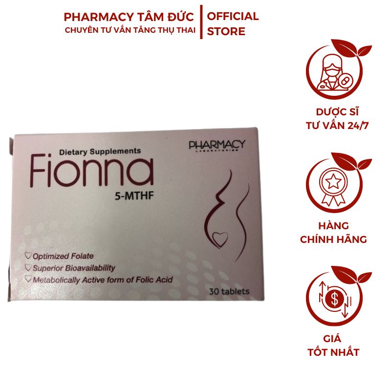 Fiona-5 MTHF -Hỗ trợ cho phụ nữ trước và sau mang thai - Nhà thuốc Tâm Đức