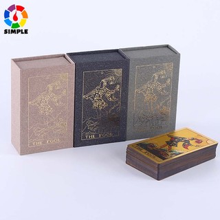 Pvc Waterproof New Rider Waite Tarot Card Game Paper Manual