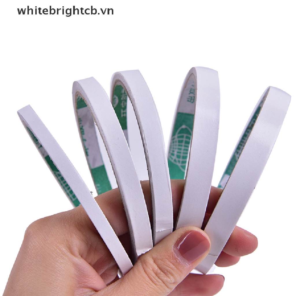 Cuộn Băng Keo Hai Mặt Màu Trắng Siêu Dính 5M / 8M
