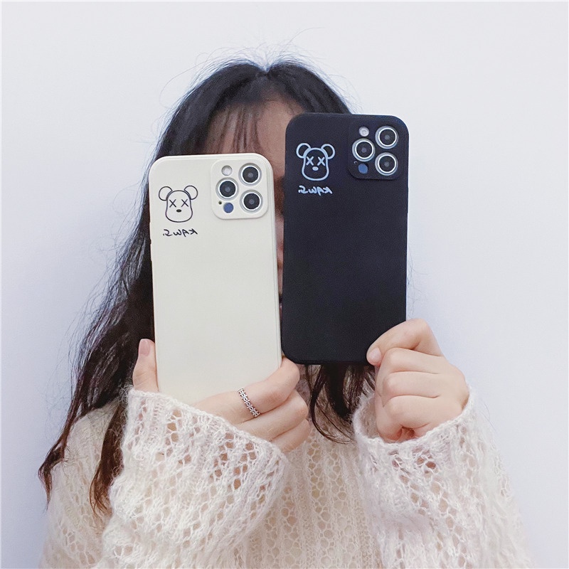 Ốp Điện Thoại Họa Tiết Gấu Cho Vivo Y51 2020 Y31 2021 Y53s Y53 Y55 Y55s Y72 Y52 5G Y91 Y93 Y95 Y91i