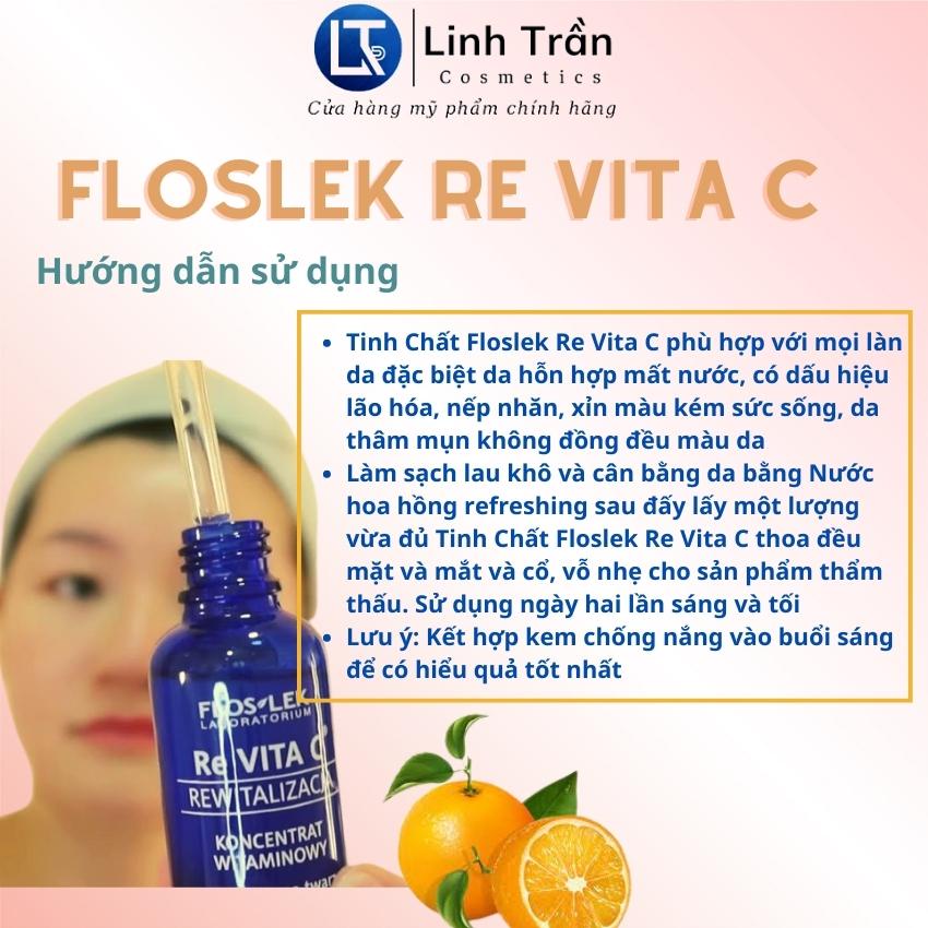 [Chính Hãng] Serum vitamin C kem dưỡng ngày đêm Floslek Re Vita C, tinh chất trẻ hóa da mờ thâm làm sáng chống lão hoá