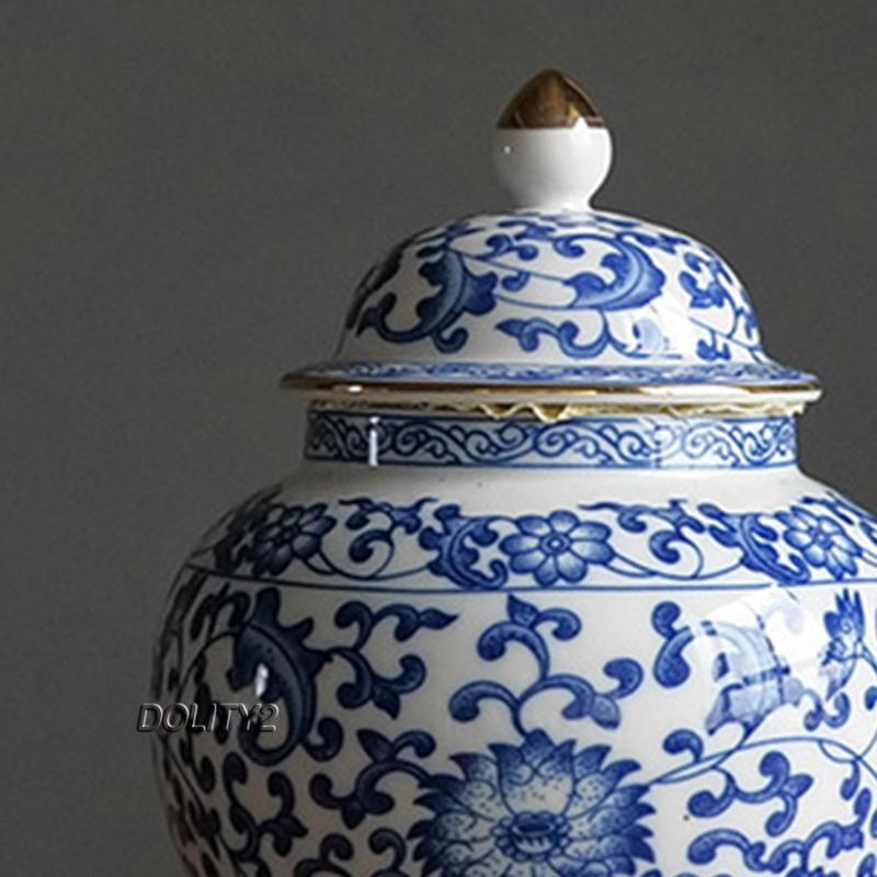 Set 2 Lọ Sứ Đựng Sơn Dầu 1300ml Vẽ Tay Đẹp Mắt Tiện Dụng