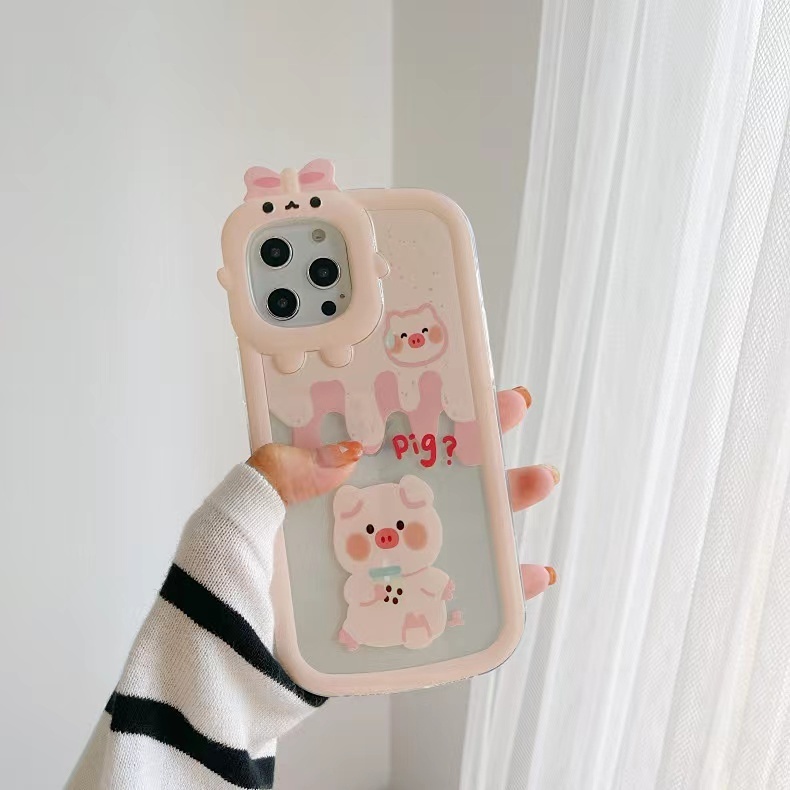 Ốp Điện Thoại Họa Tiết Ba Chú Heo Hồng 3D Cho Samsung M11 Galaxy A11 A12 A51 A23 A02S A13 A31 A21S A53 A71 A33 A04