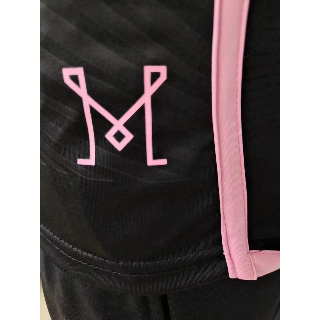 Áo Thun Bóng Đá Tay Ngắn Màu Đen Miami away 2324