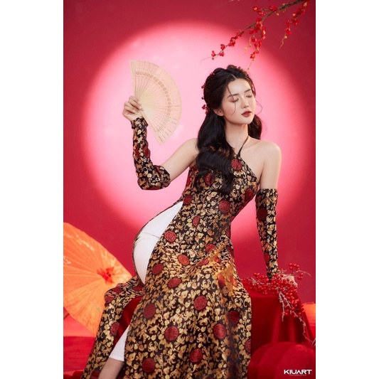 áo dài yếm kèm bao tay ( k quần)