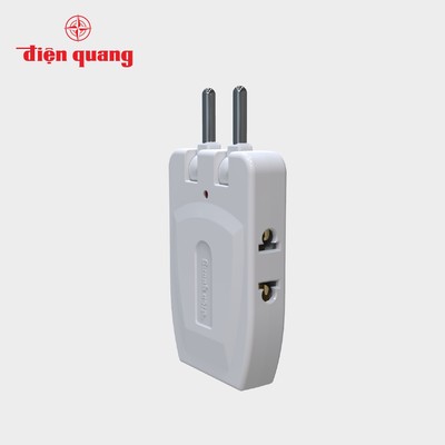 Ổ cắm xoay gấp gọn Điện Quang ĐQ ESK RT (loại 3 lỗ) thích hợp không gian nhỏ hẹp - Bảo hành 12 tháng