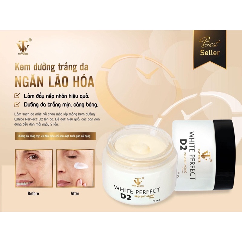 D2 kem dưỡng da ban đêm Topwhite