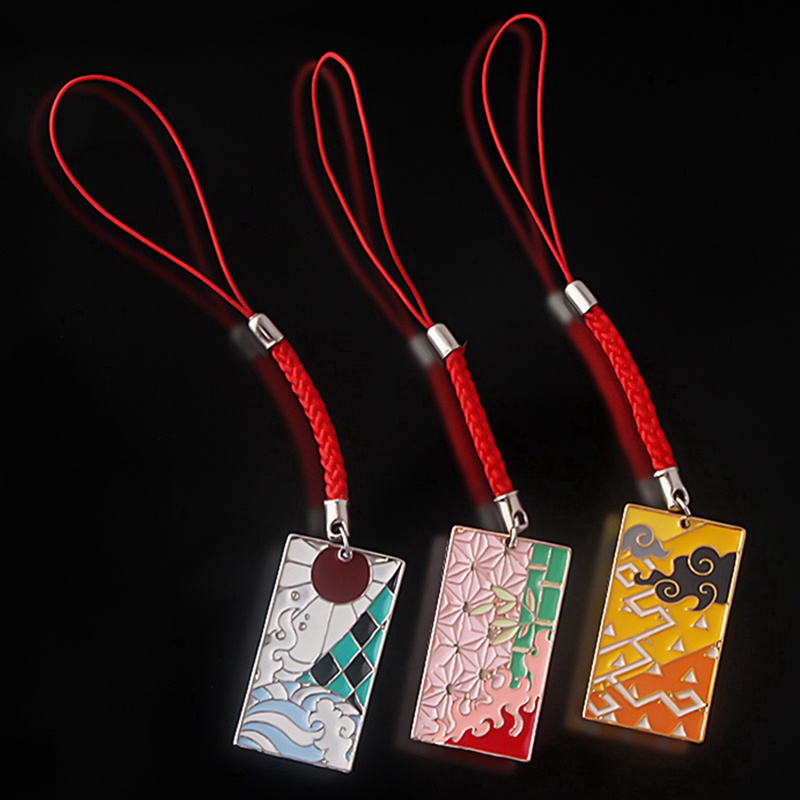 Móc Khóa Hợp Kim Họa Tiết Hoạt Hình Demon Slayer Blade Tanjiro Nezuko Ghost Kill Team