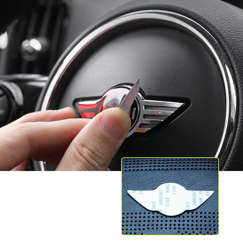 Miếng Dán Trang Trí Vô Lăng Xe Hơi MINI Cooper Countryman Clubman Cabrio JCW Bằng Epoxy