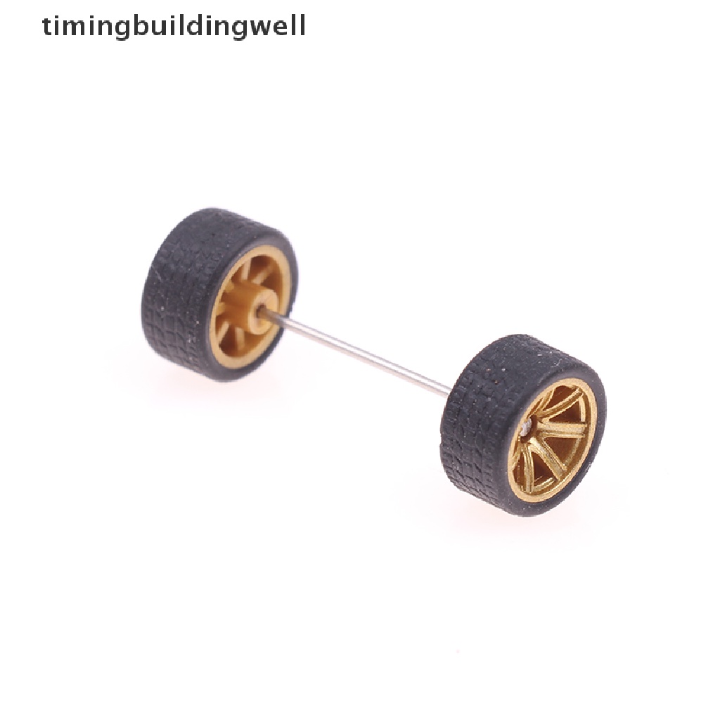 Bộ 4 Bánh Xe Cao Su Tỉ Lệ 1: 64 Dành Cho Mô Hình Xe Hơi