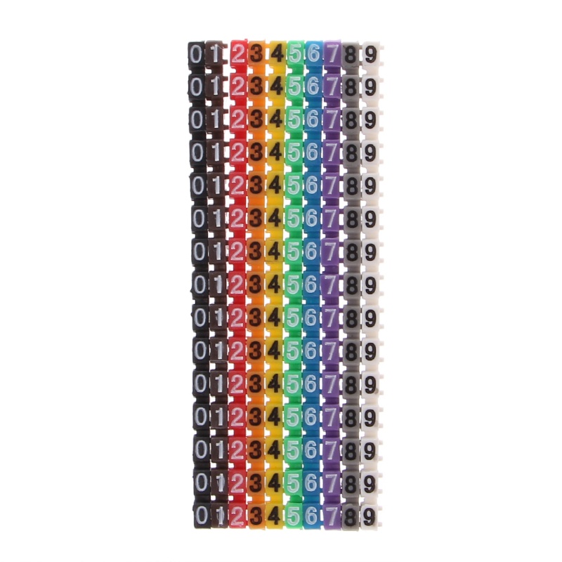 Bộ 150 Phụ Kiện Đánh Dấu Dây Cáp Hình Chữ C Nhiều Màu Kích Thước 1 5mm