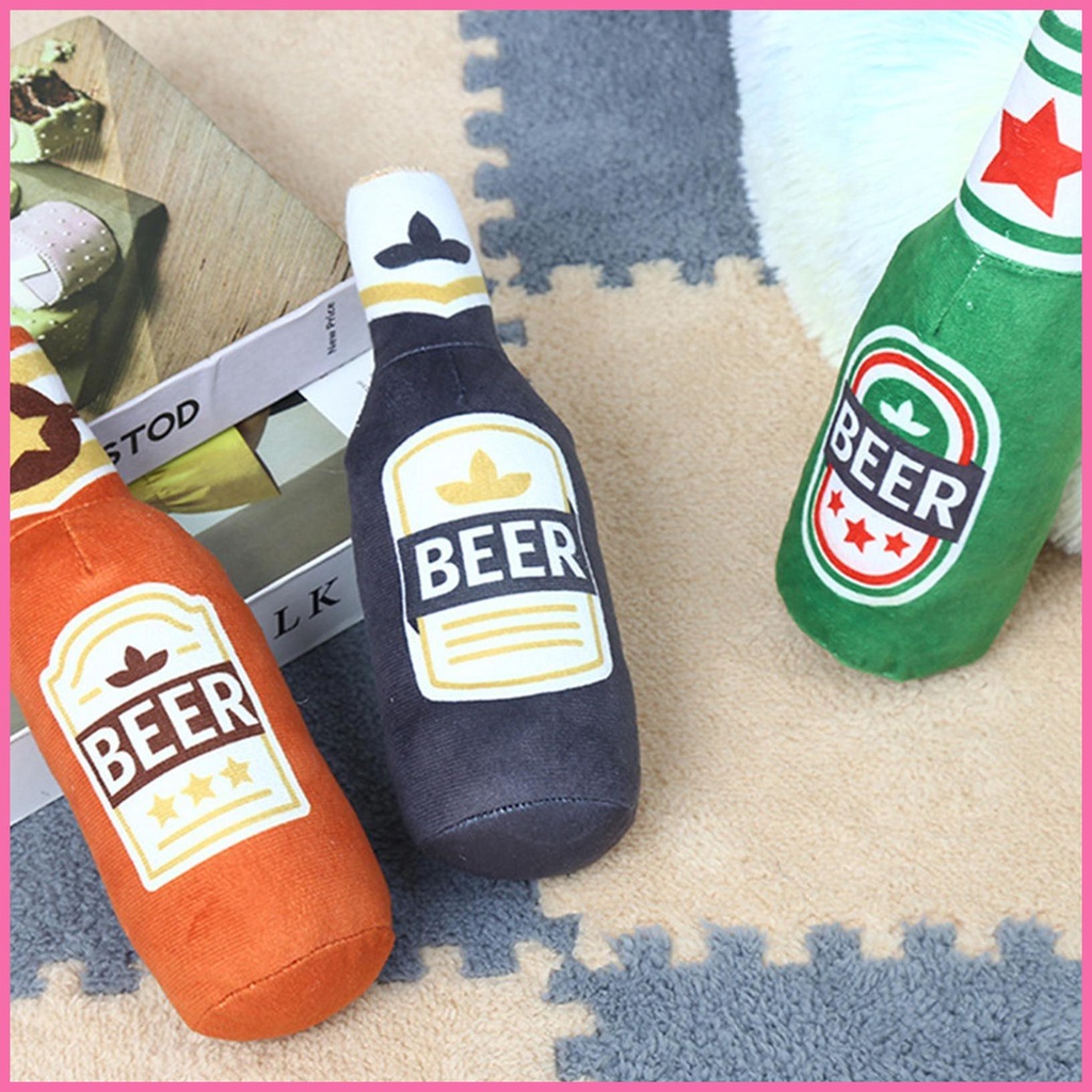 Đồ Chơi Bóp Phát Ra Tiếng Kêu Hình Chai Rượu Cho Chó Cưng